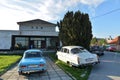 Old czechoslovakian cars Skoda and Tatra Royalty Free Stock Photo
